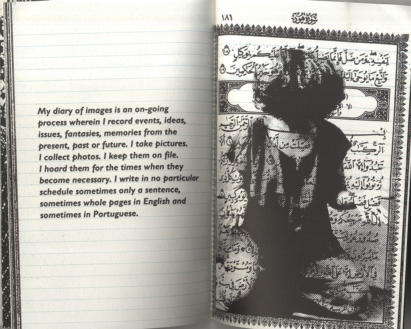 Pages from Diary of images: it's still time to mourn by Josely Carvalho