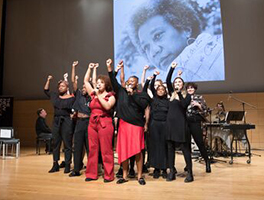 Performance during Women’s Legacy at The New School event.