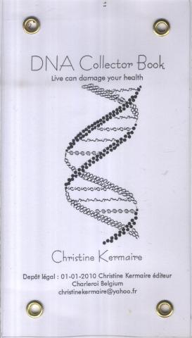 White book cover with an Illustration of DNA made with math symbols 