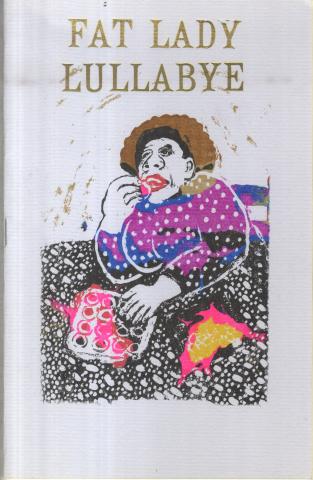 White book cover with an illustration of a lady wearing a dress with purple top and black bottom