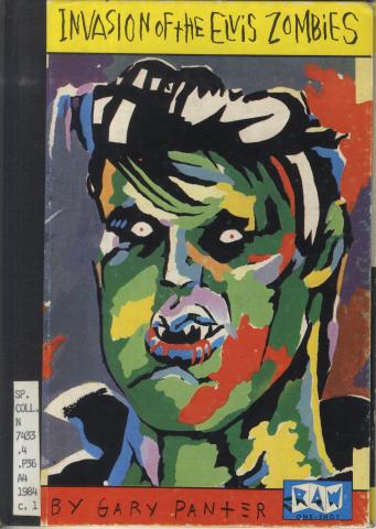 Book cover with a close illustration of a face with multiple colors and title above it on a yellow patch